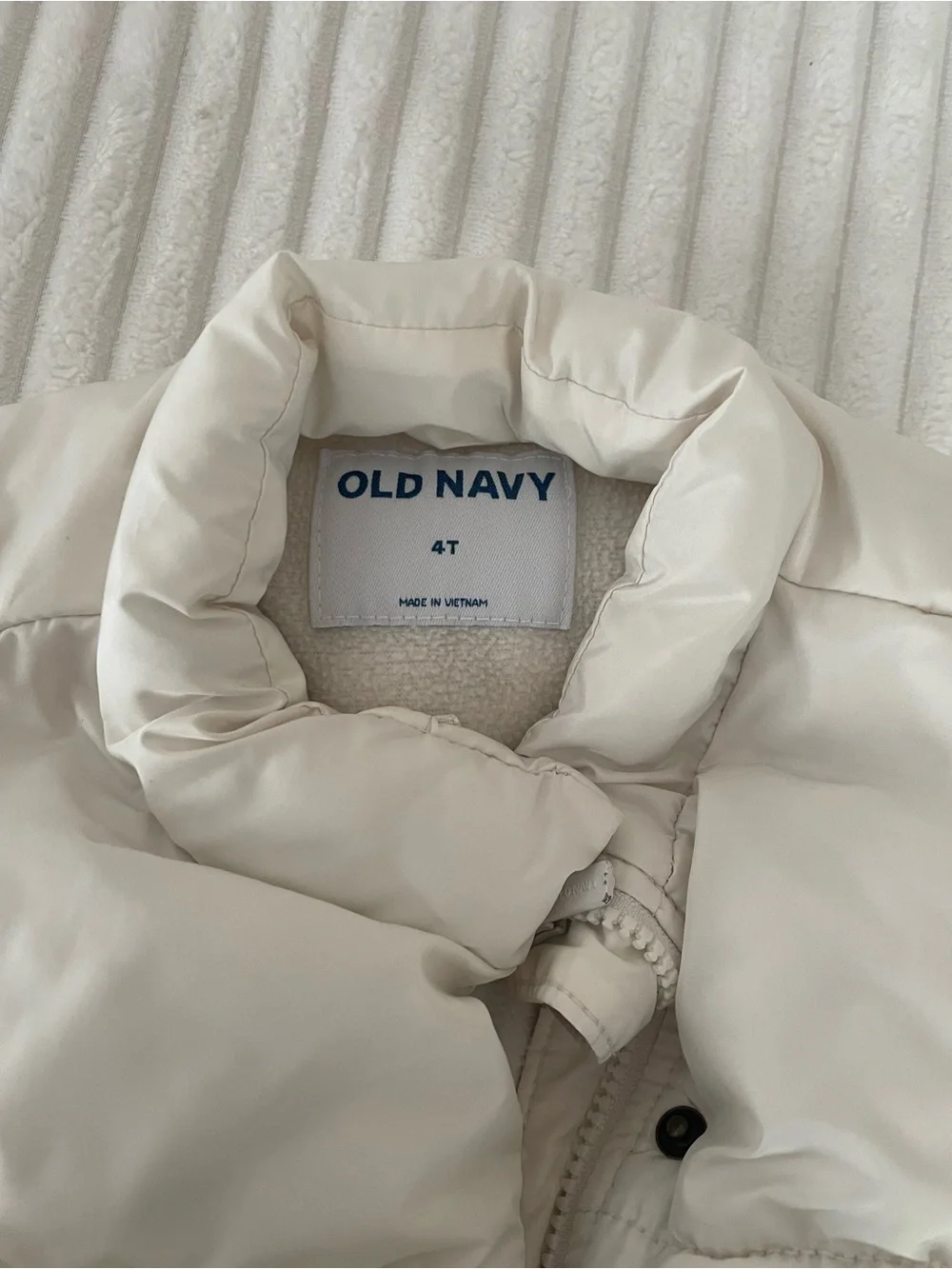 Old Navy Cream Kids Puffer Vest